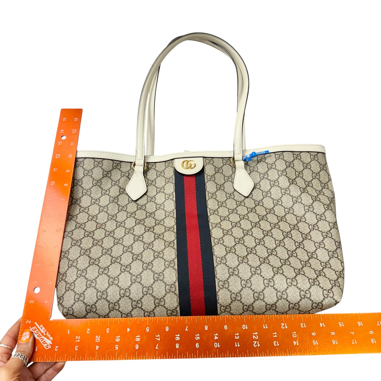Tote Luxury Designer By Gucci, Size: Large