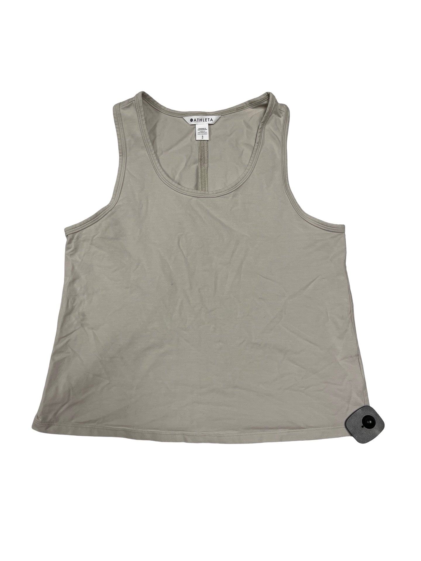 Athletic Tank Top By Athleta In Cream, Size:S