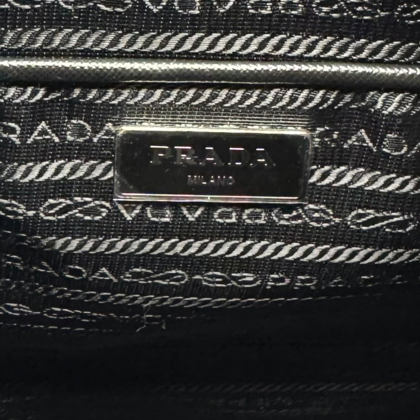 Tessuto Nylon Satchel Tote Luxury Designer By Prada, Size: Large