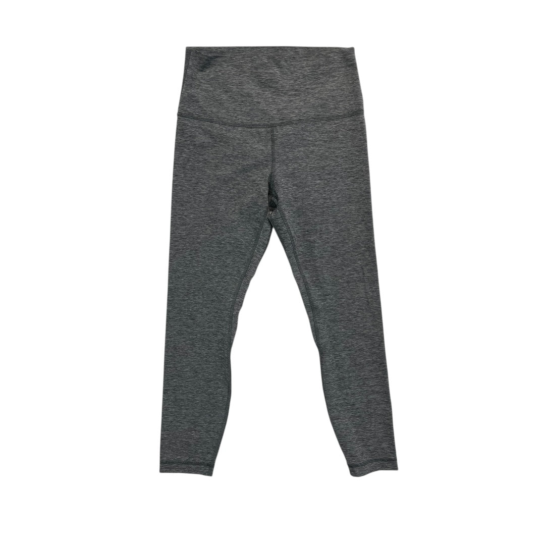 Athletic Leggings By Lululemon In Grey, Size:8