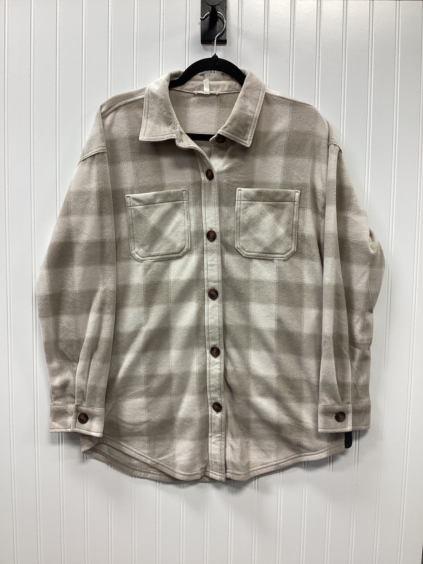 Jacket Shirt By Maurices In Cream, Size:S