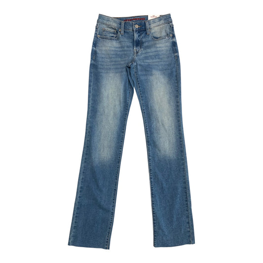 Jeans Straight By Lucky Brand In Blue Denim, Size:2