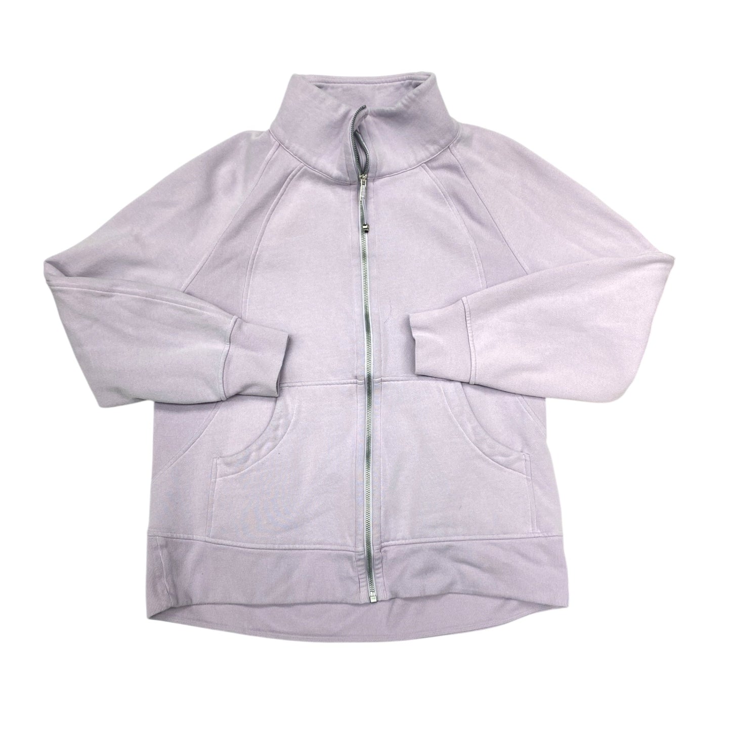 Athletic Jacket By Lululemon In Purple, Size:M