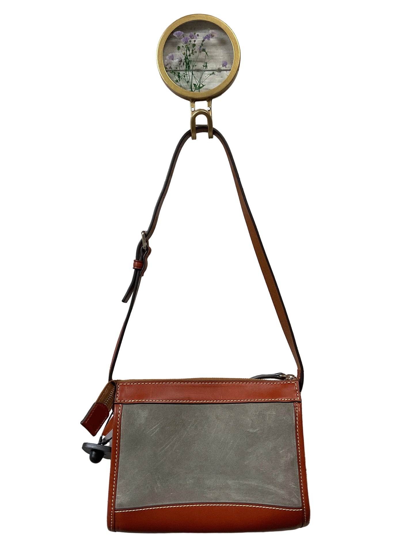 Crossbody Designer By Dooney And Bourke In Grey, Size:Small