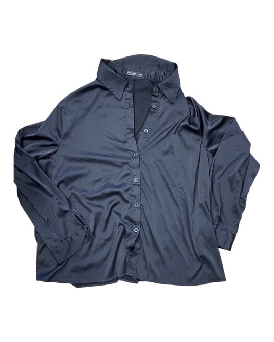 Blouse Ls By Shein In Black, Size:3X