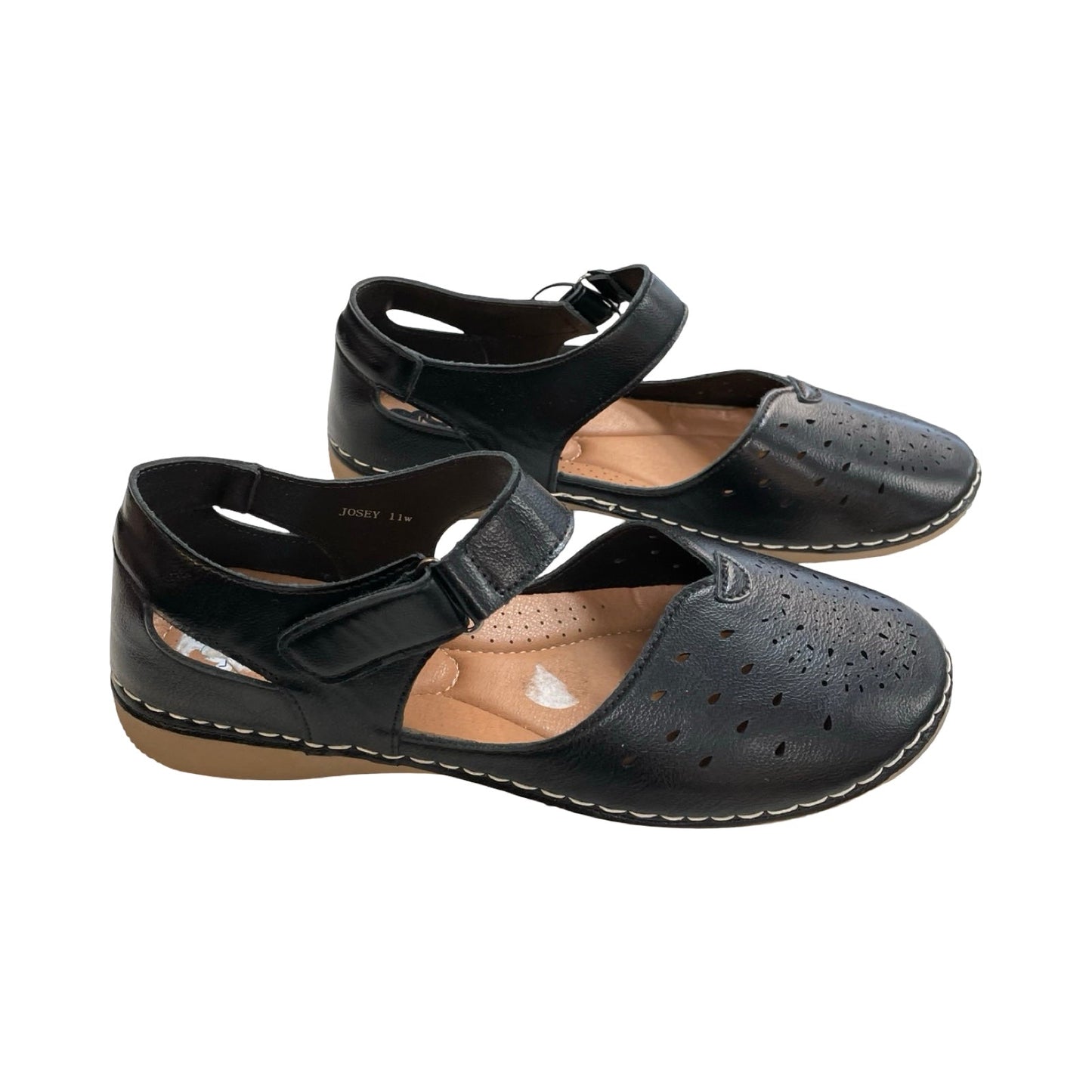 Shoes Flats By Cmc In Black, Size:11