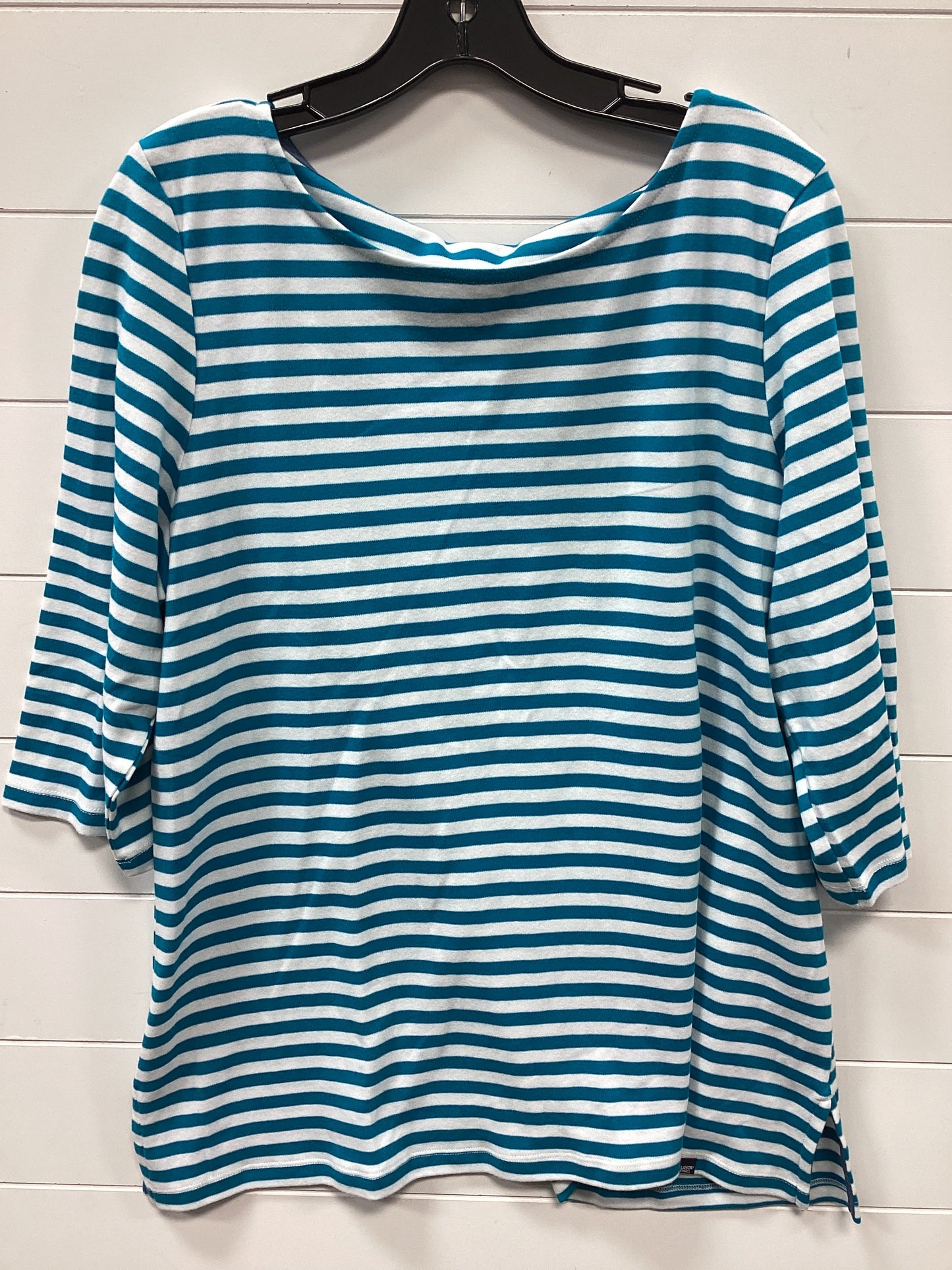 Top Ls By Lands End In Blue & White, Size:Xl