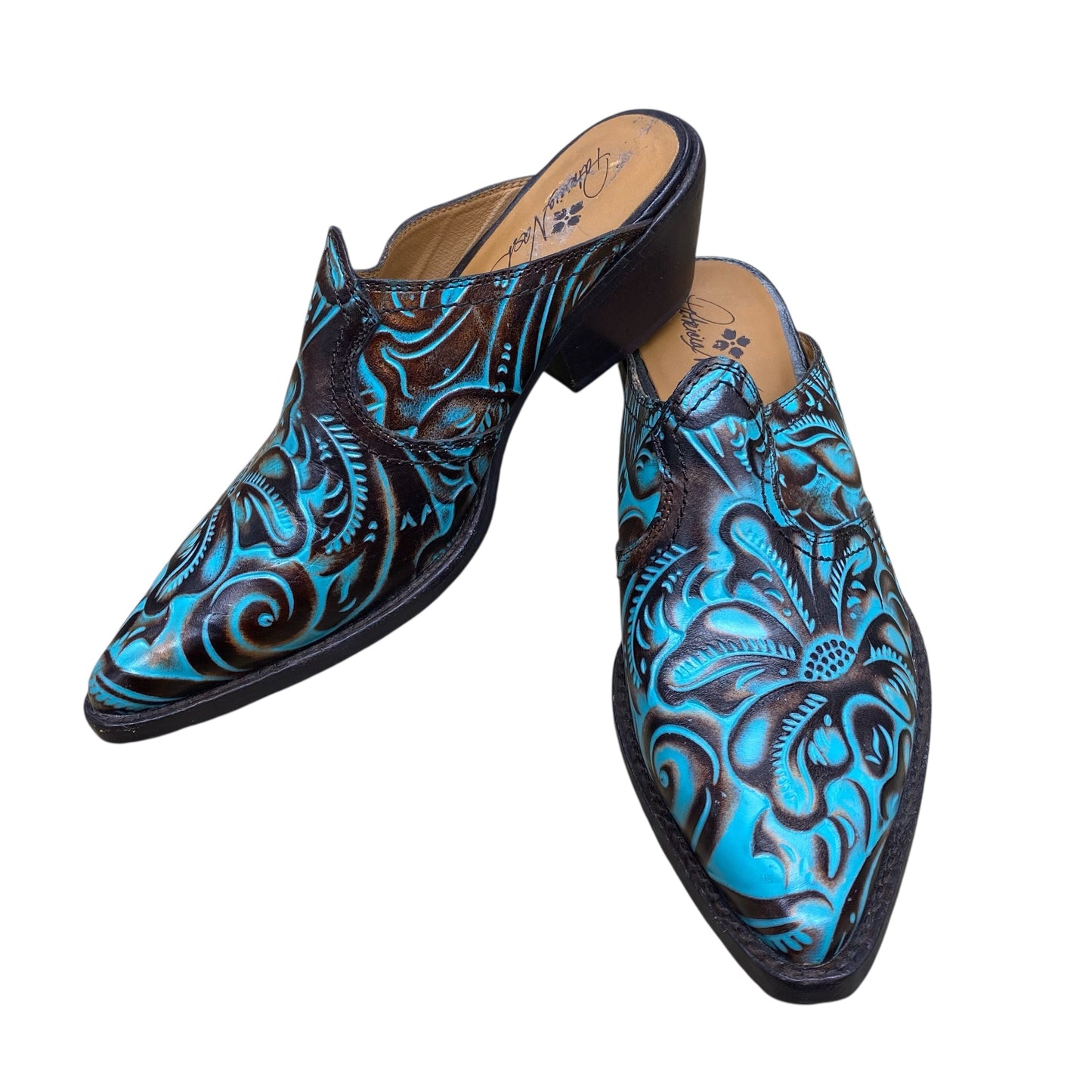 Shoes Designer By Patricia Nash In Blue & Brown, Size:8.5