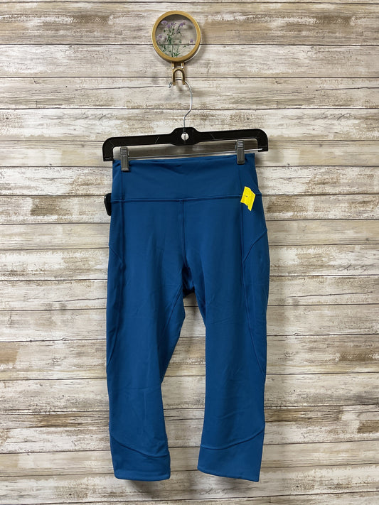 Athletic Leggings Capris By Lululemon In Blue, Size:6