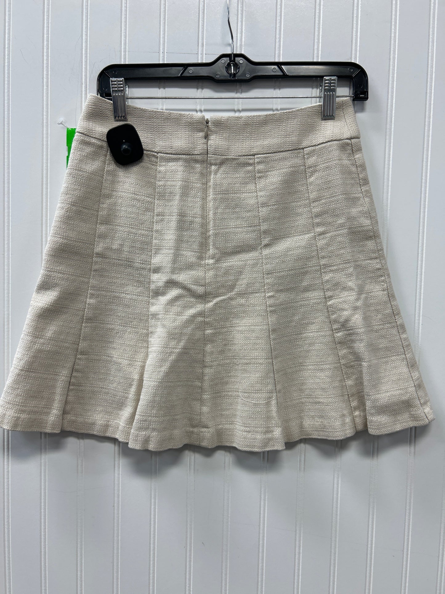 Skirt Midi By Banana Republic In Cream, Size:2