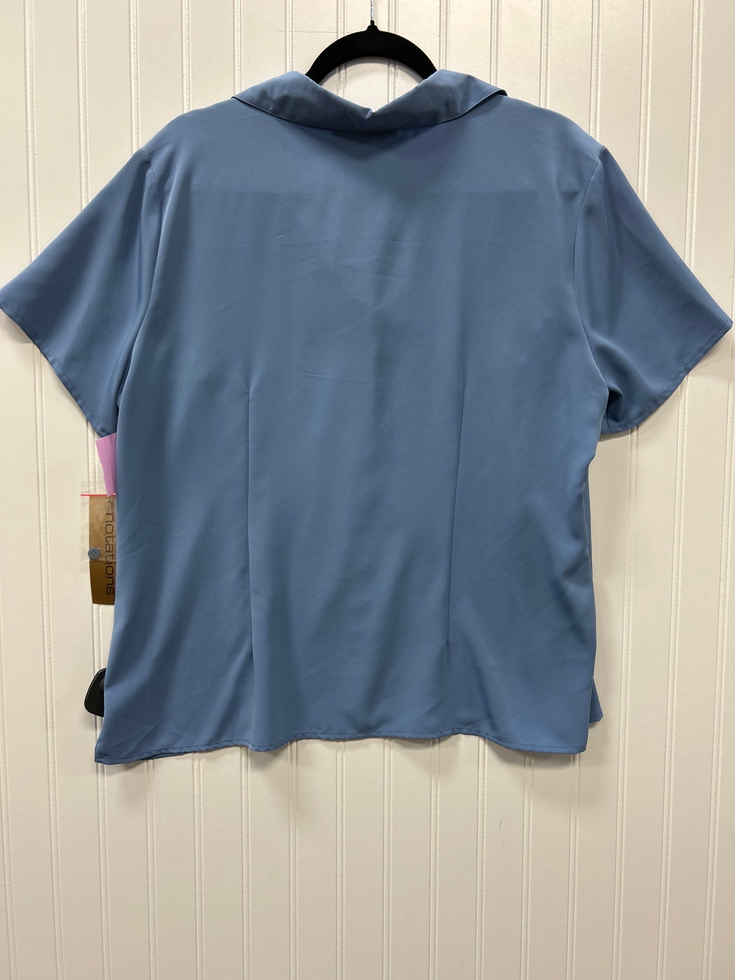 Blouse Ss By Notations In Blue, Size:Xl