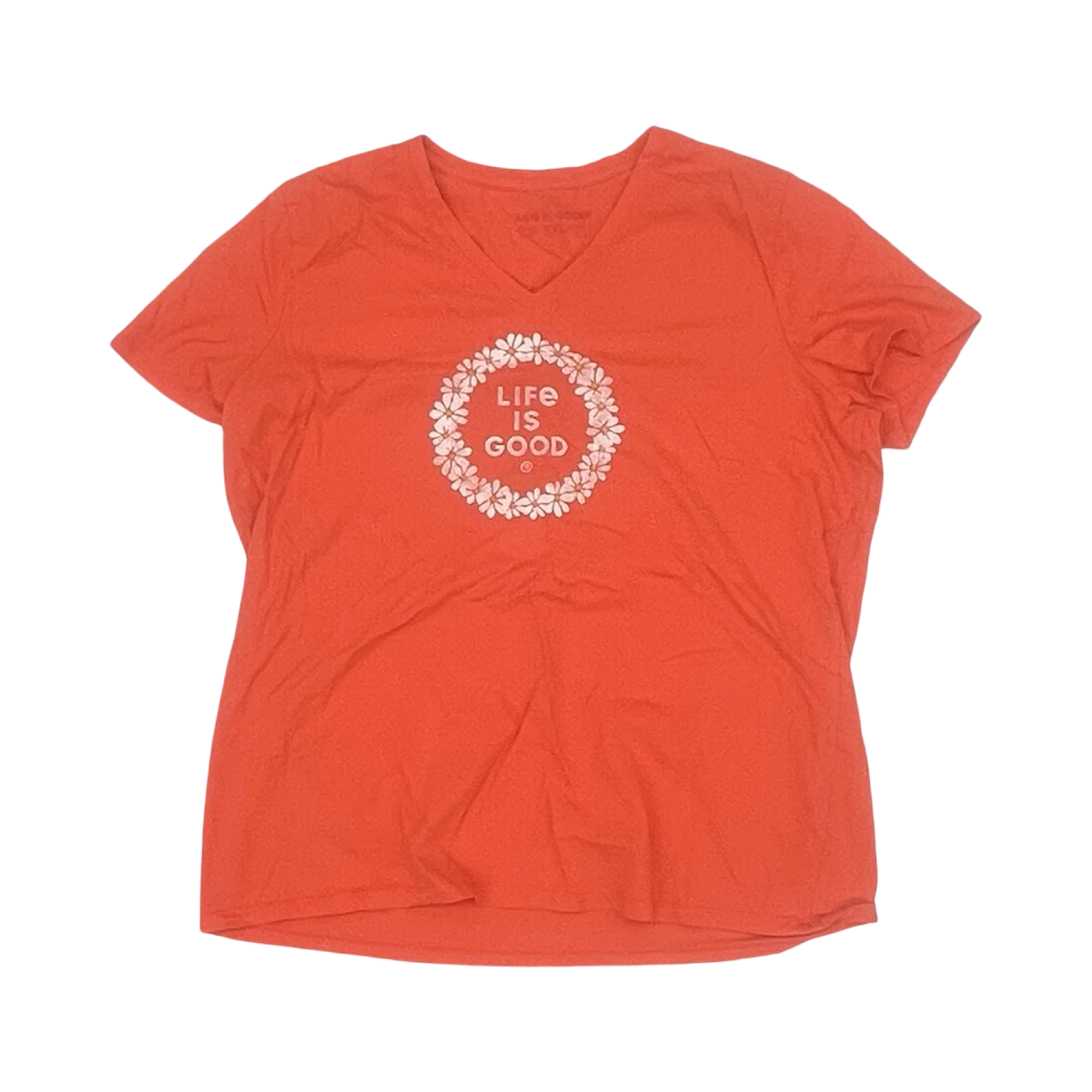 Top Ss By Life Is Good In Orange, Size:Xxl