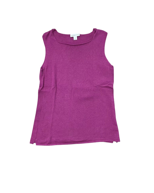 Top Sleeveless By Coldwater Creek In Pink, Size:M