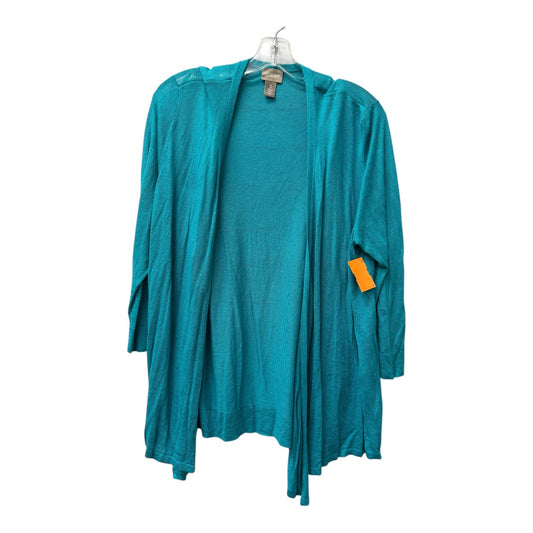 Cardigan By Chicos In Teal, Size:Xl