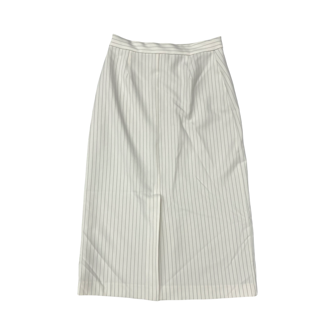 Skirt Midi By Banana Republic In Navy, Size:4