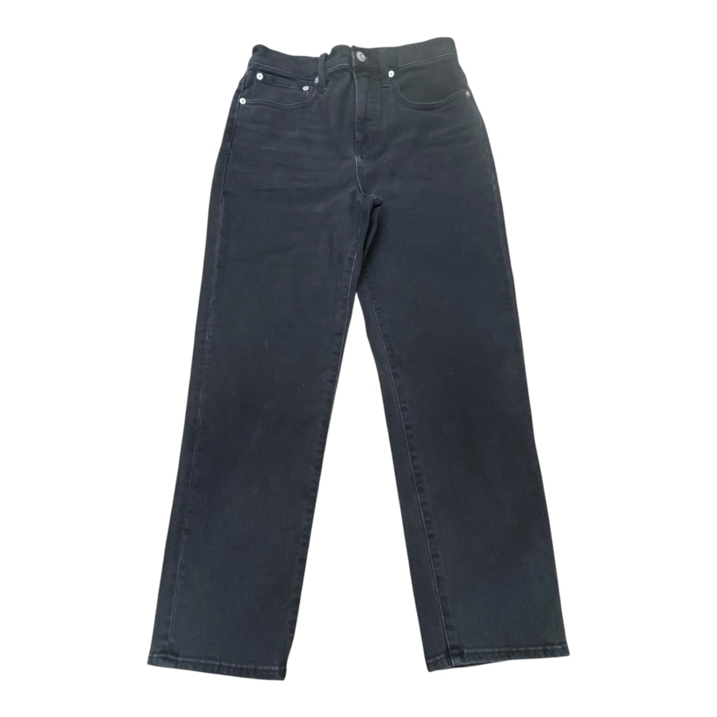 Jeans Straight By Madewell In Black Denim, Size:2