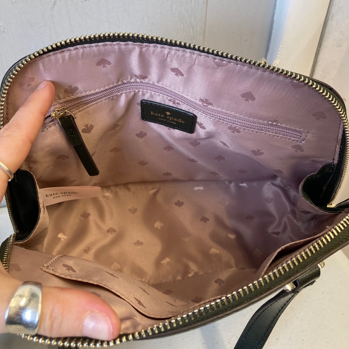 Crossbody Designer By Kate Spade In Green, Size:Small