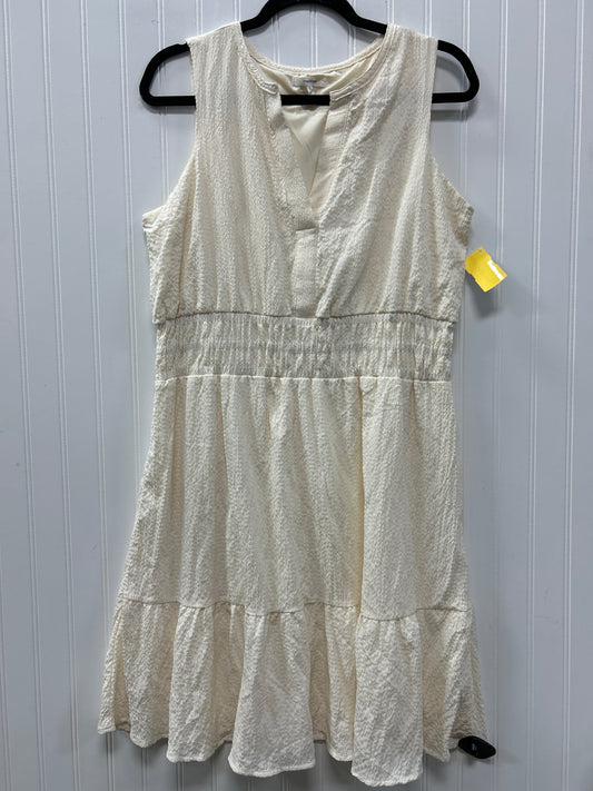 Dress Casual Midi By Maurices In Cream, Size:L