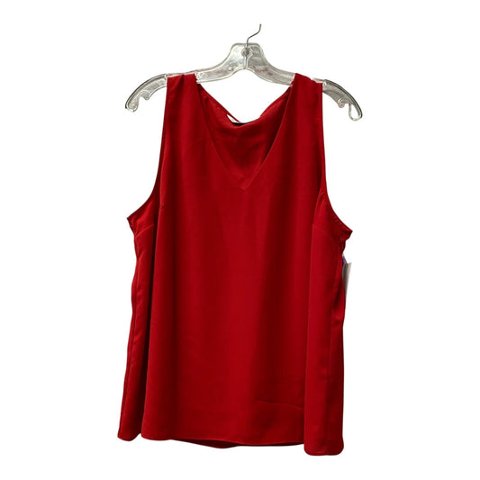 Top Sleeveless By Nine West In Red, Size:Xl