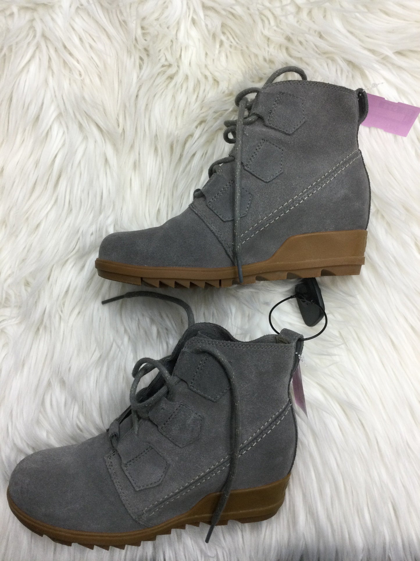 Boots Ankle Heels By Sorel In Grey, Size:7