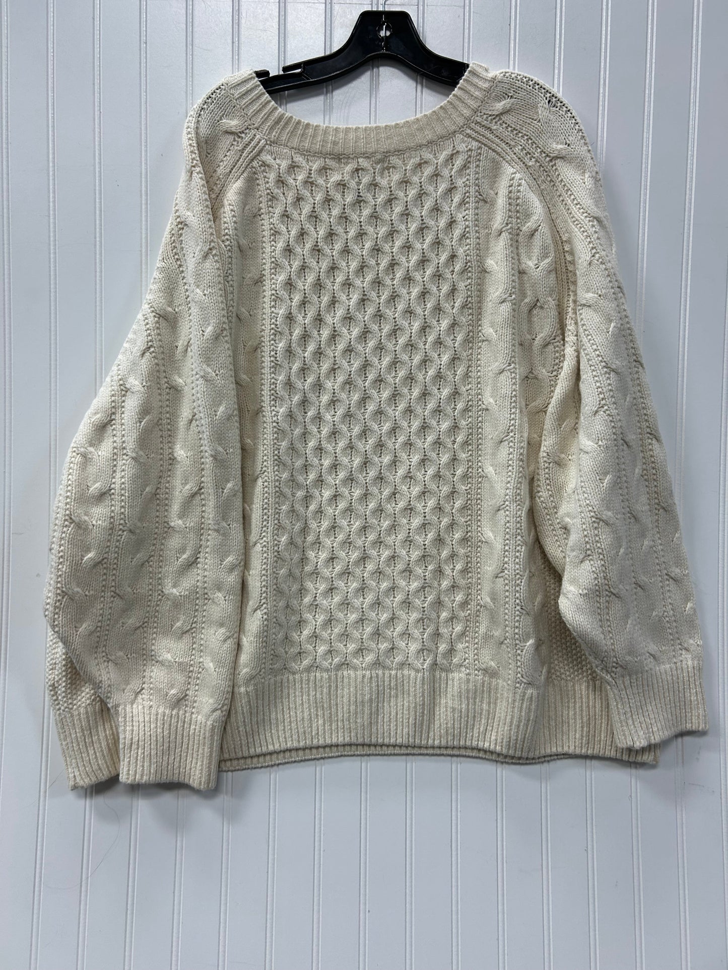 Sweater By Universal Thread In Cream, Size:3X
