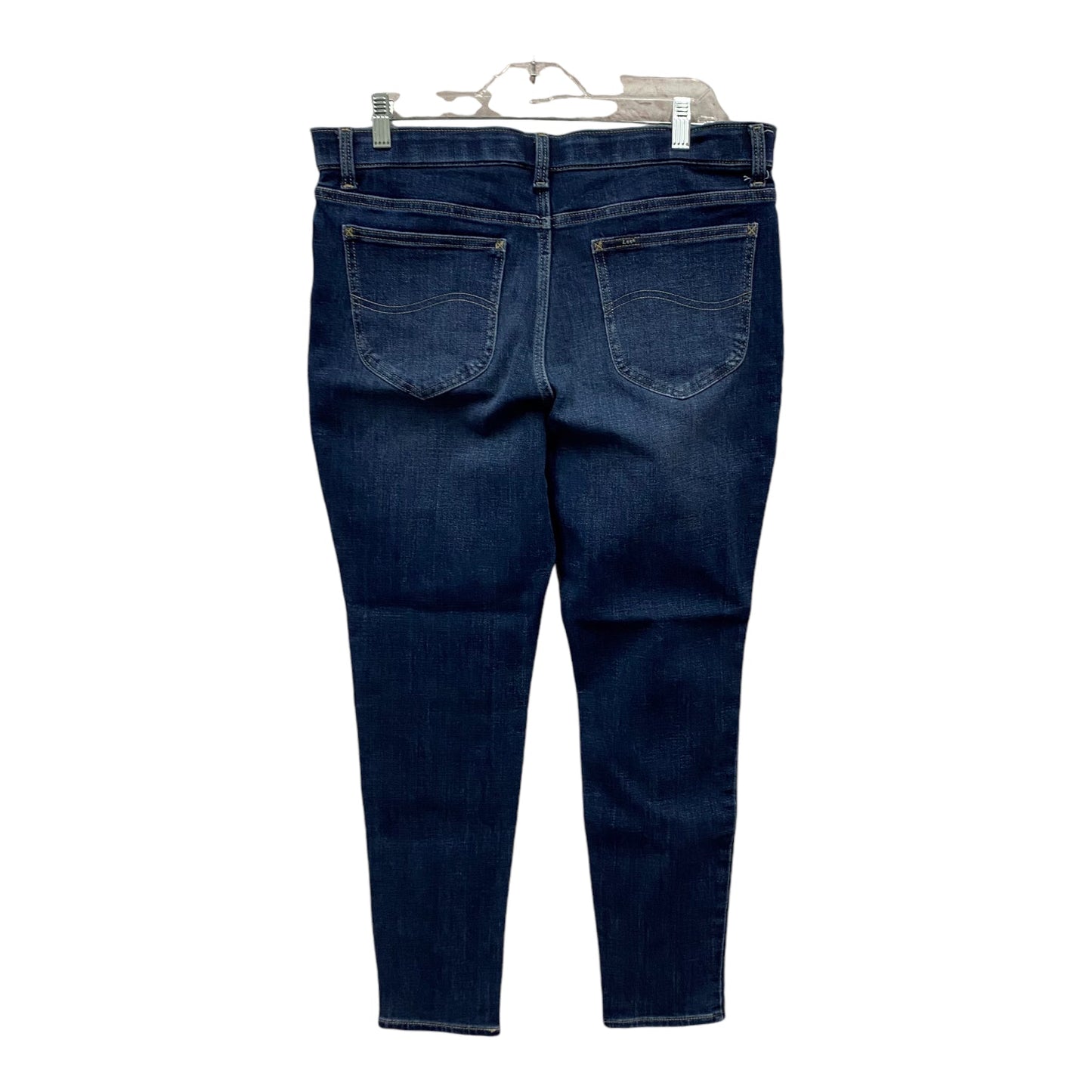 Jeans Skinny By Lee In Blue Denim, Size:14