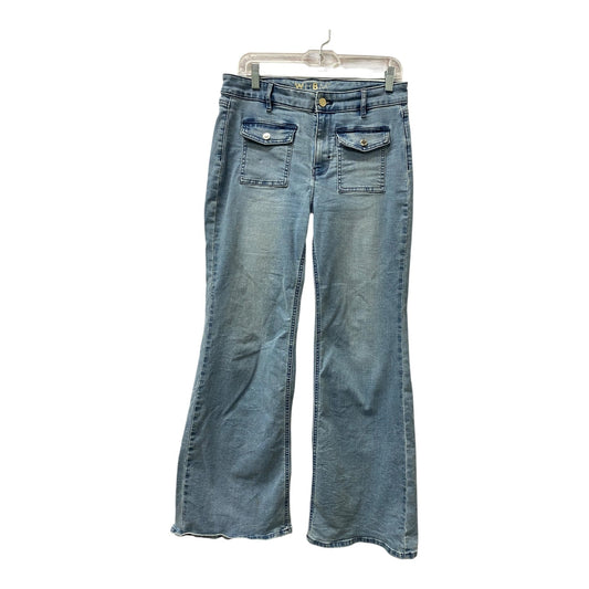 Jeans Flared By White House Black Market In Blue Denim, Size:6