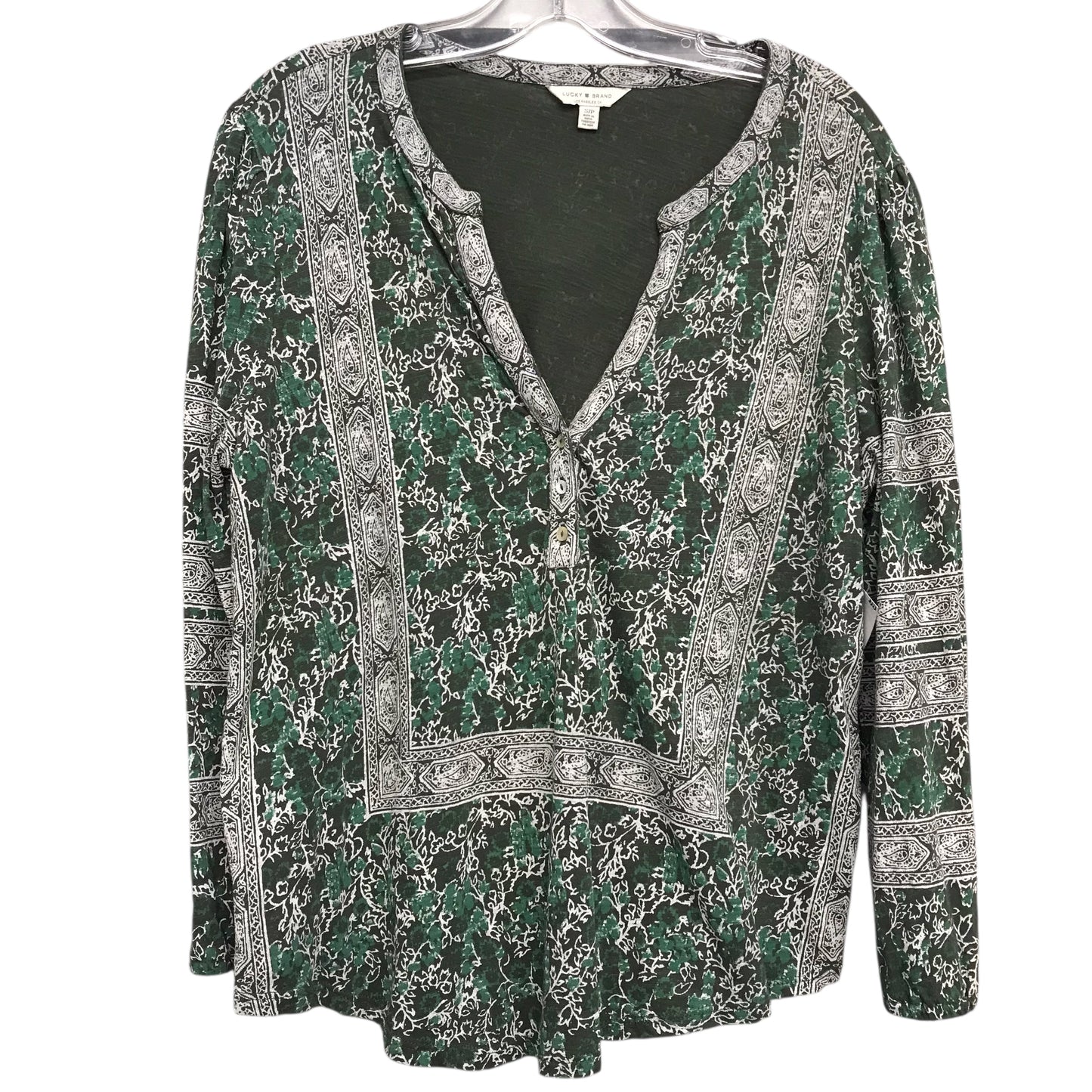 Top Ls By Lucky Brand In Green, Size:S