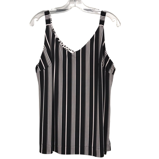 Top Sleeveless By Nygard Peter In Black & White, Size:M