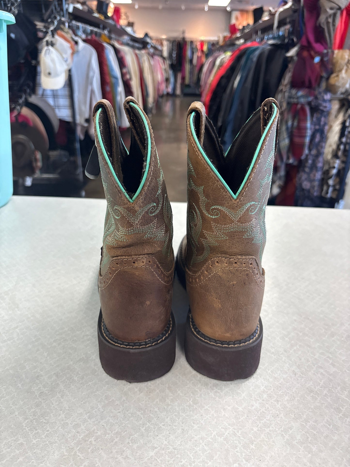 Boots Western By Justin In Tan, Size:7.5