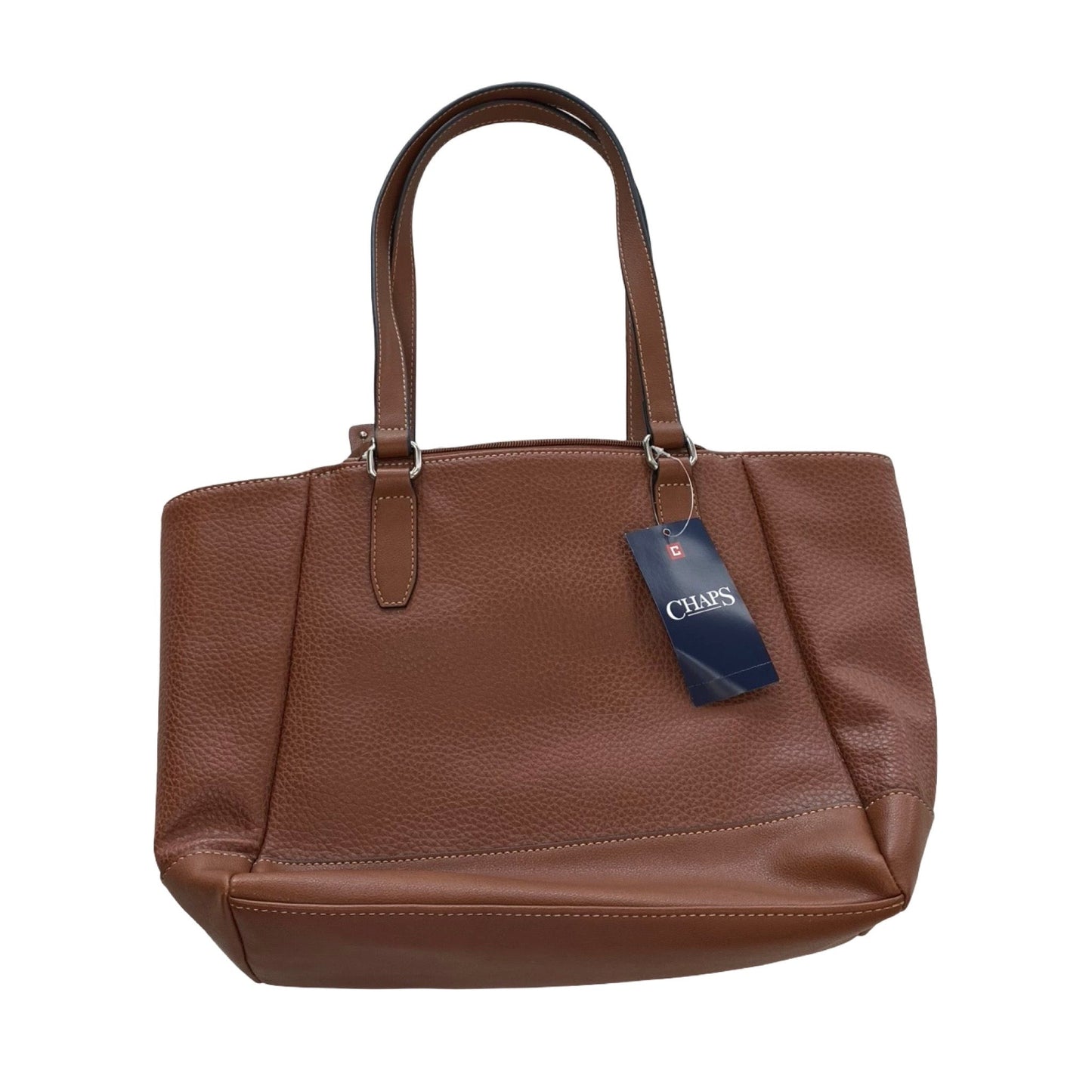 Handbag By Chaps In Brown, Size:Large