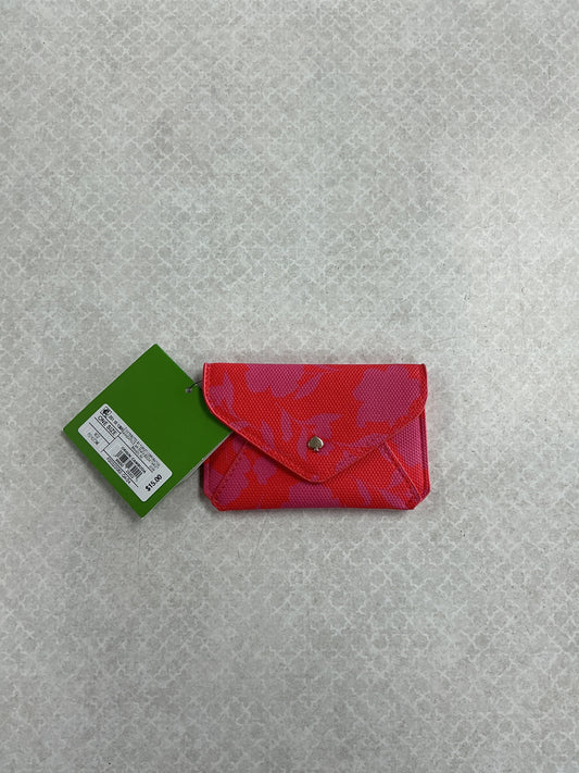 Coin Purse Designer By Kate Spade In Pink & Red, Size:Small
