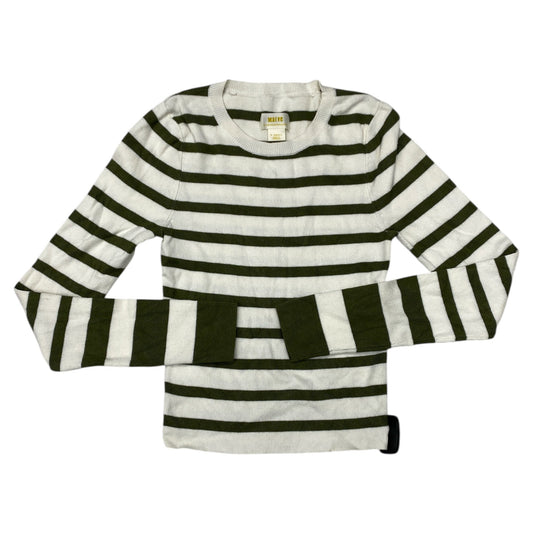 Sweater By Maeve In Green & White, Size:Xs
