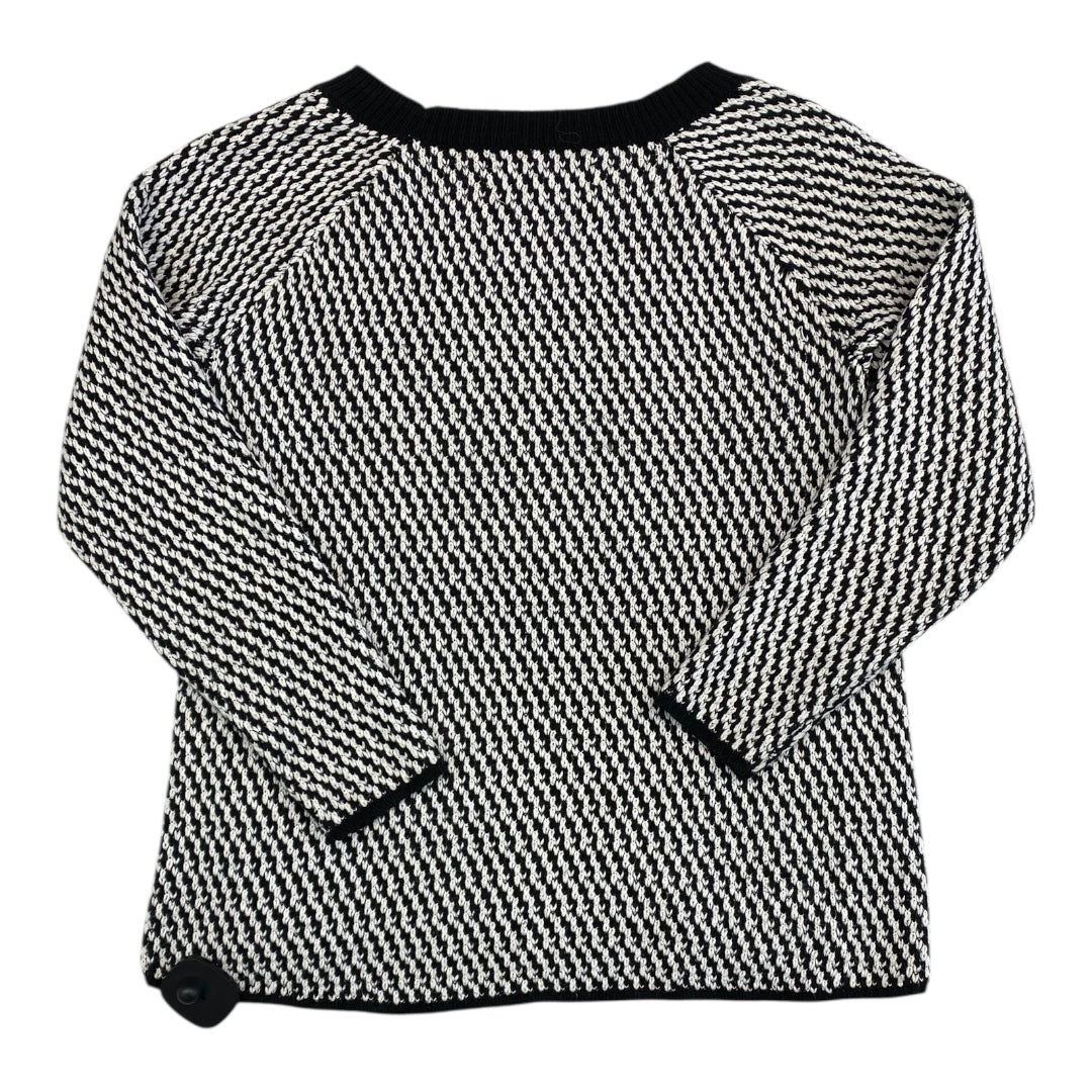 Sweater By Loft In Black & White, Size:Xs