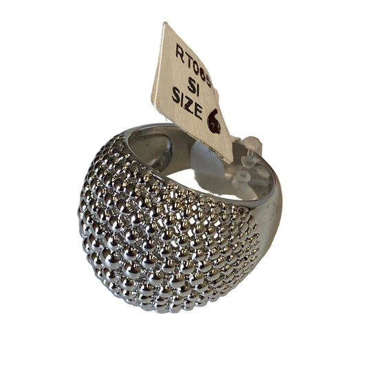 Ring Statement In Silver, Size:6