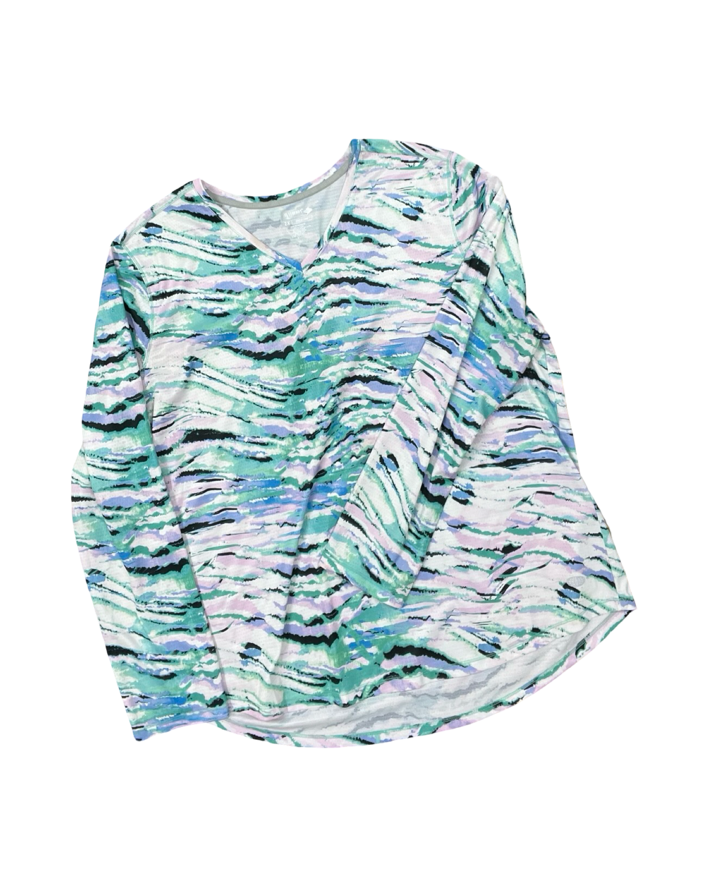 Top Ls By Reel Legends In White, Size:2X