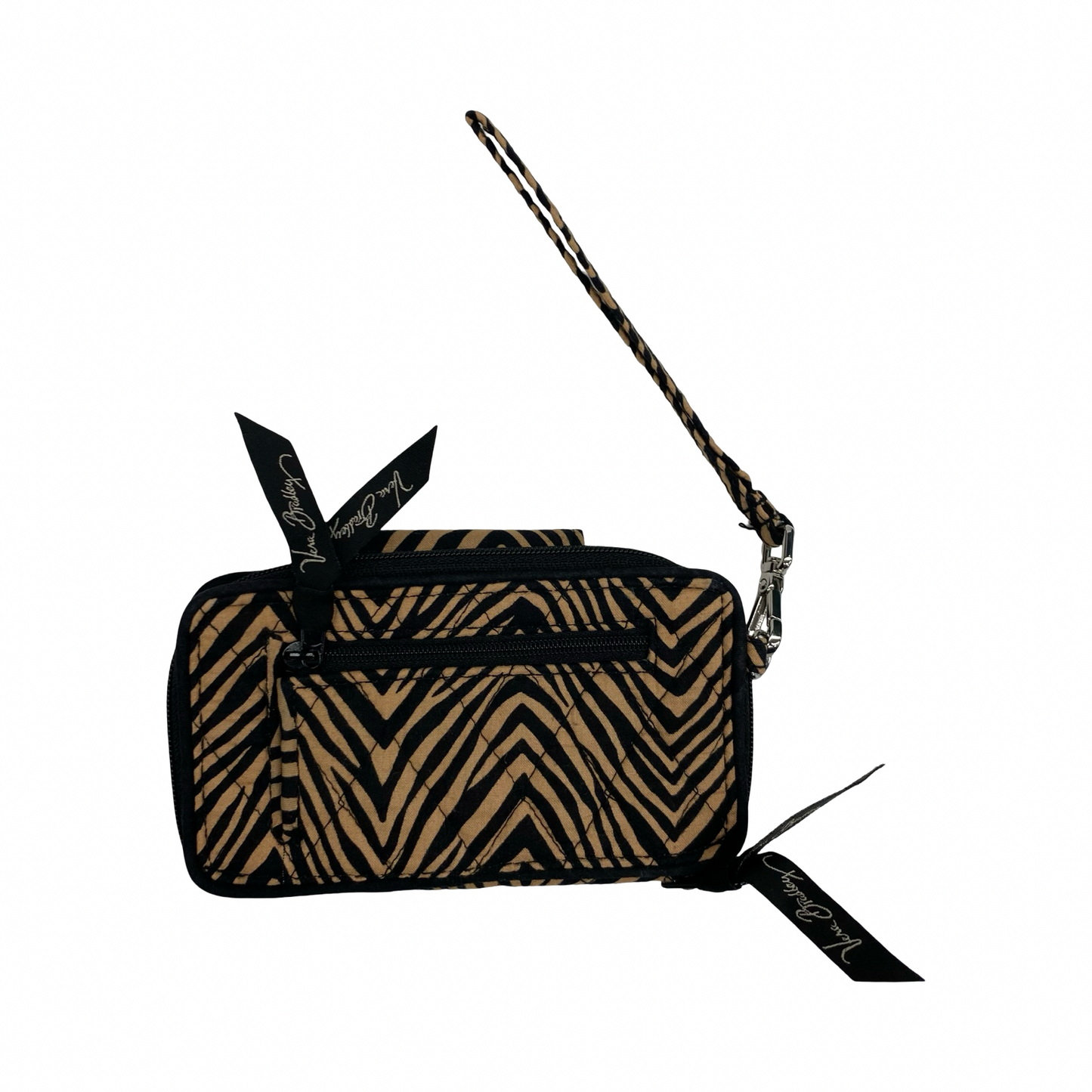 Wristlet By Vera Bradley In Black & Brown, Size:Medium