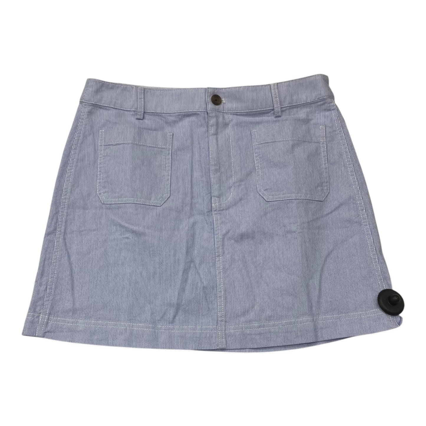 Skirt Midi By J. Crew In Blue & White, Size:8