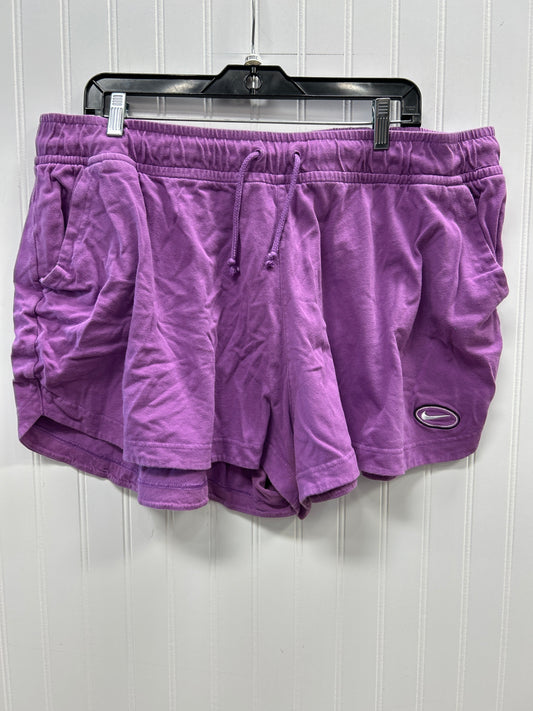 Athletic Shorts By Nike Apparel In Purple, Size:2X