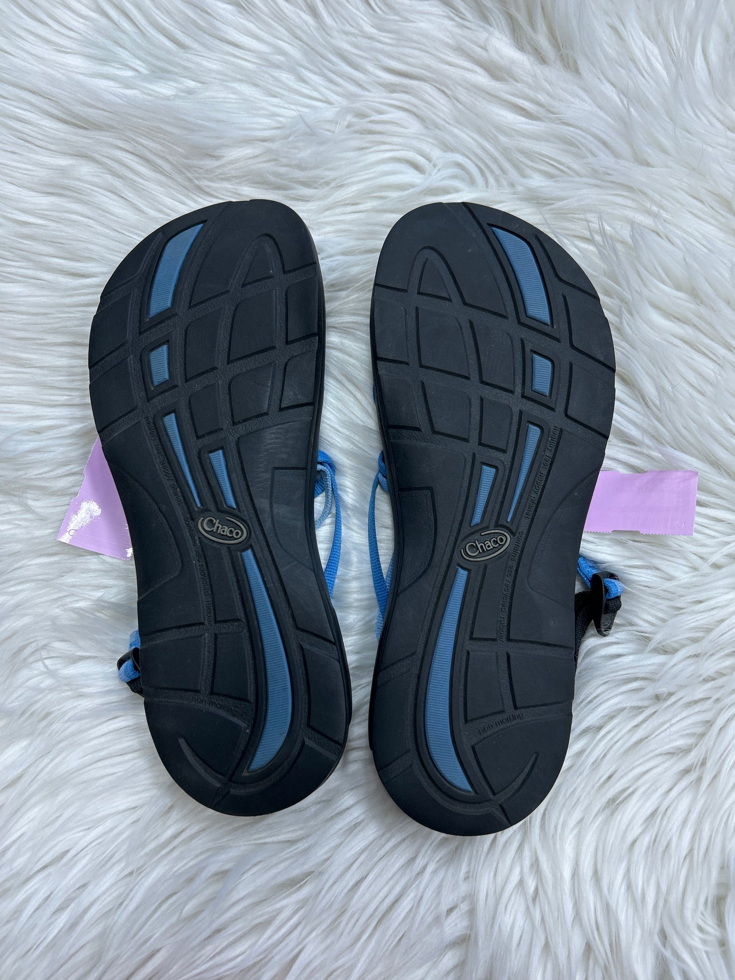 Sandals Flats By Chacos In Blue & Grey, Size:11