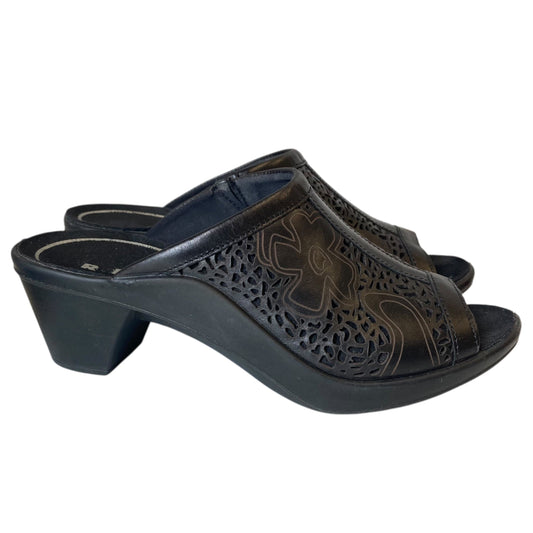 Sandals Heels Block By Romika In Black, Size:7.5