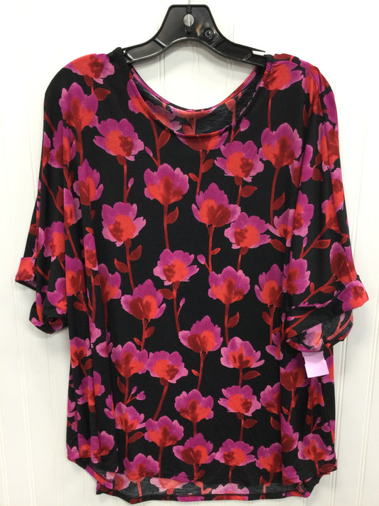 Top Ss By Cmc In Floral Print, Size:Xl