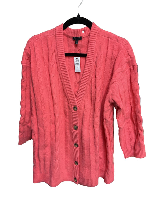 Sweater Cardigan By Talbots In Pink, Size:2X