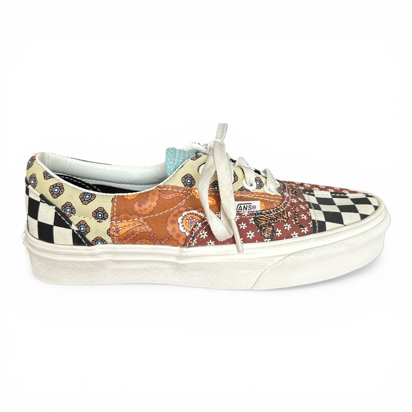Shoes Sneakers By Vans In Blue & Brown, Size: 5.5