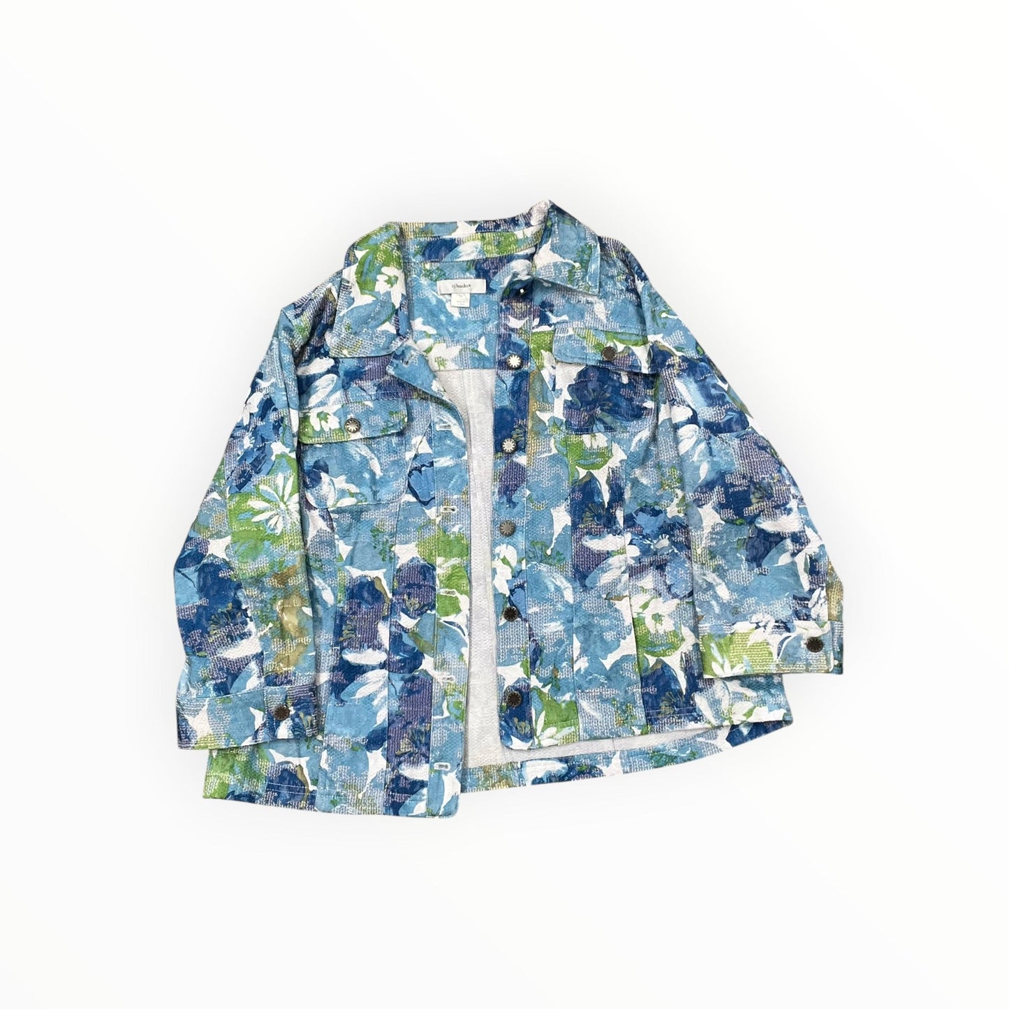 Jacket Other By Cj Banks In Blue, Size:1X