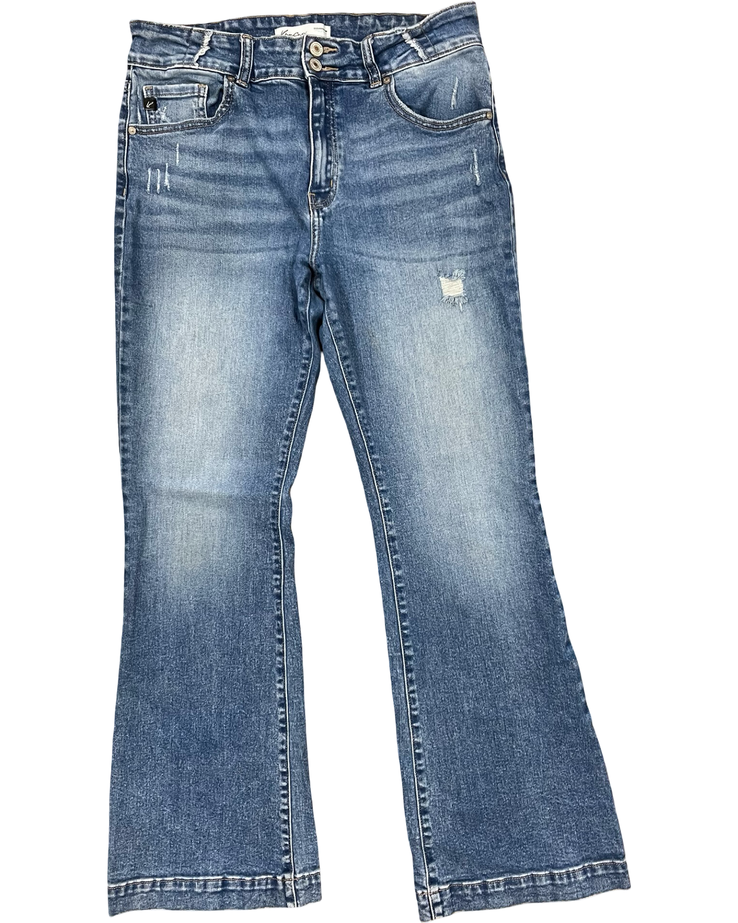 Jeans Boot Cut By Kancan In Blue Denim, Size:10
