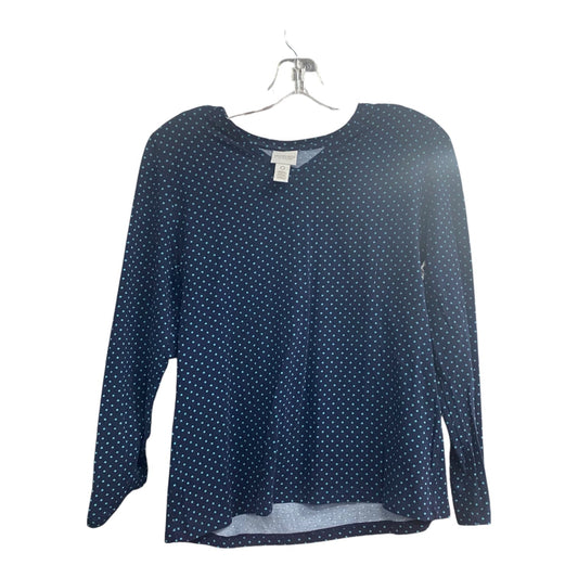 Tunic 3/4 Sleeve By Chicos In Navy, Size:S