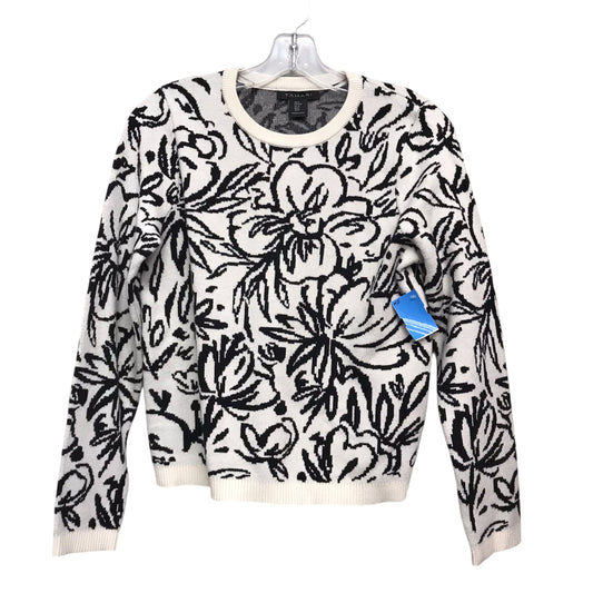 Sweater By Tahari By Arthur Levine In Black & White, Size:M