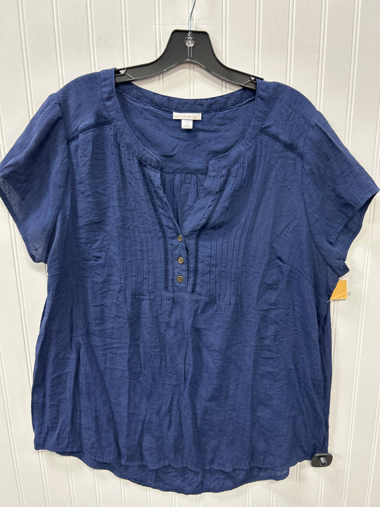 Top Ss By Westport In Navy, Size:1X