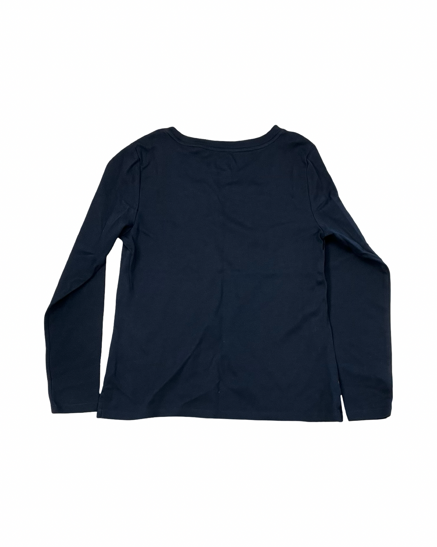 Top Ls Basic By Isaac Mizrahi In Black, Size:Xs